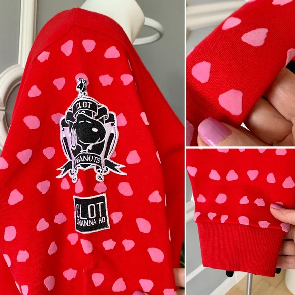 Clot x Johanna HD Peanuts Embossed Sweatshirt Size Large - Picture 6 of 12